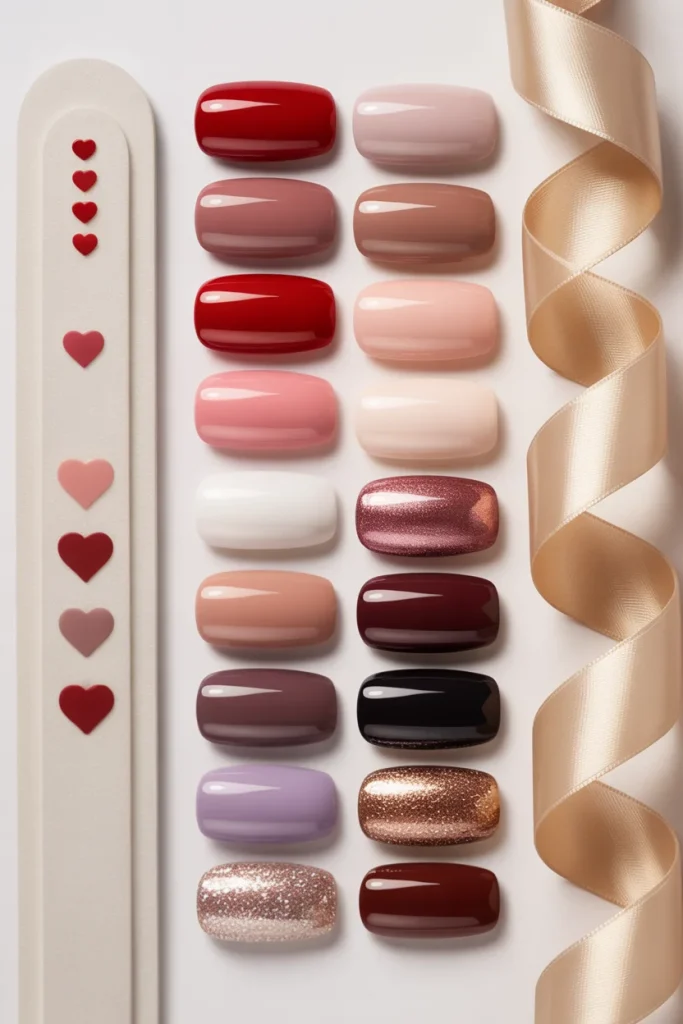 Best Colors for Short Valentines Day Nails