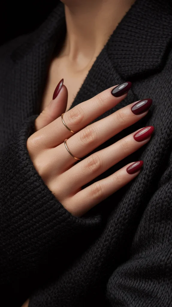 32 Stunning Fall Nail Ideas You’ll Want to Save for Your Next Mani 16 Black Cherry Almond Nails