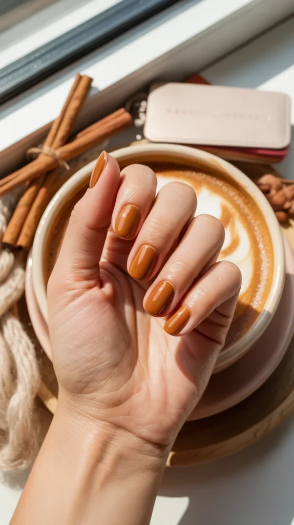 Caramel Latte Nails