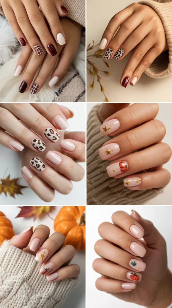 34 Short Fall Nail Designs That Look Cute, Cozy, and Easy to Wear 35 Cute Patterned Short Fall Nails