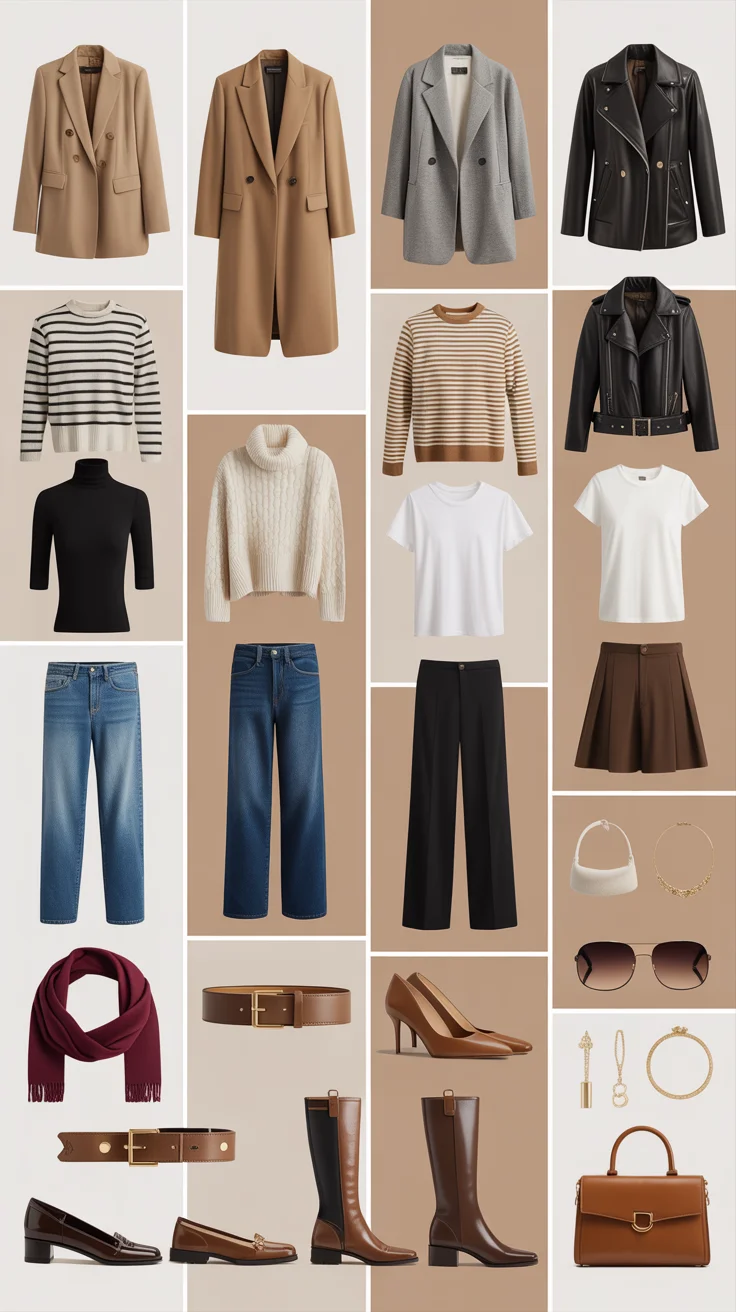 35 Effortlessly Chic Fall Outfits You’ll Wear on Repeat This Season 45 Effortlessly Chic Fall Outfit Capsule Checklist