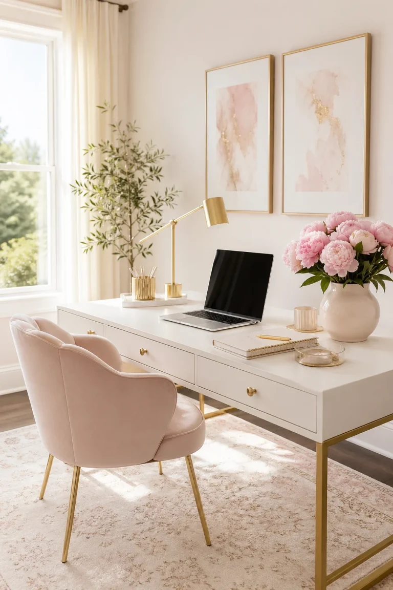 31 Feminine Home Office Ideas for a Chic, Functional Workspace