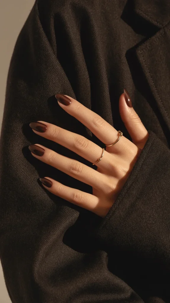 32 Stunning Fall Nail Ideas You’ll Want to Save for Your Next Mani 25 Midnight Brown Nails