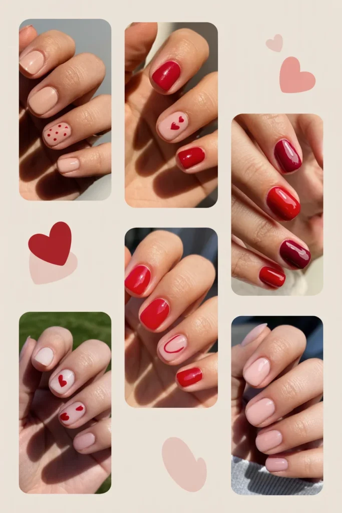 31 Red and Pink Nail Looks That Are Bold, Sweet & Gorgeous 39 Minimal Red and Pink Nail Looks
