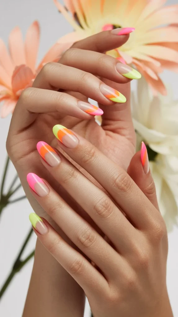 31 Neon Nail Designs for Summer That Look Bright, Fun, and Fresh 10 Neon Aura Nails