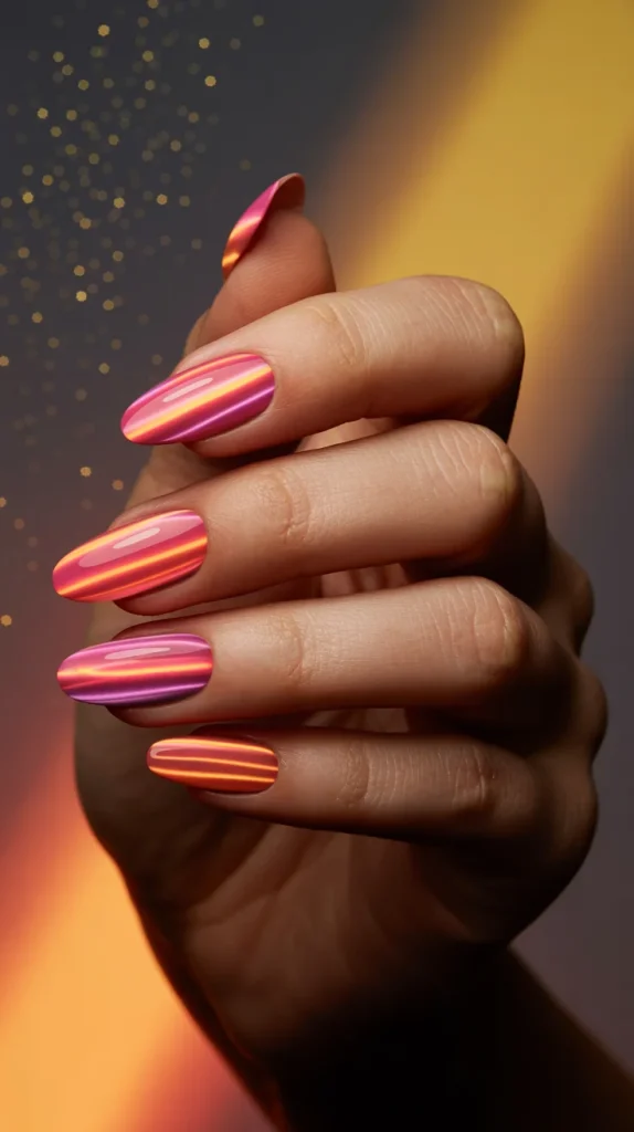 31 Neon Nail Designs for Summer That Look Bright, Fun, and Fresh 30 Neon Cat Eye Nails
