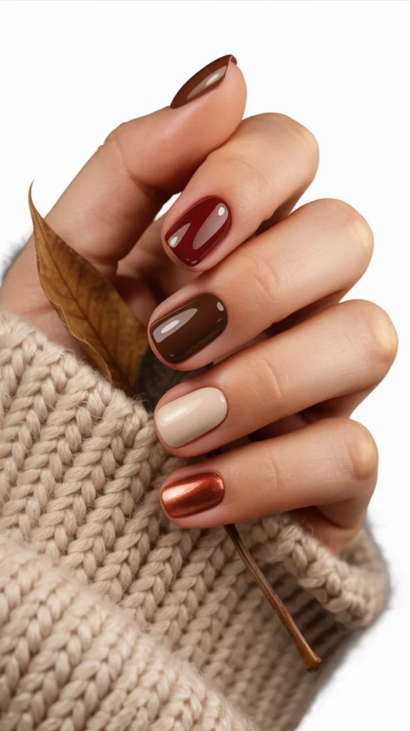 34 Short Fall Nail Designs That Look Cute, Cozy, and Easy to Wear 49 Short Squoval Nails