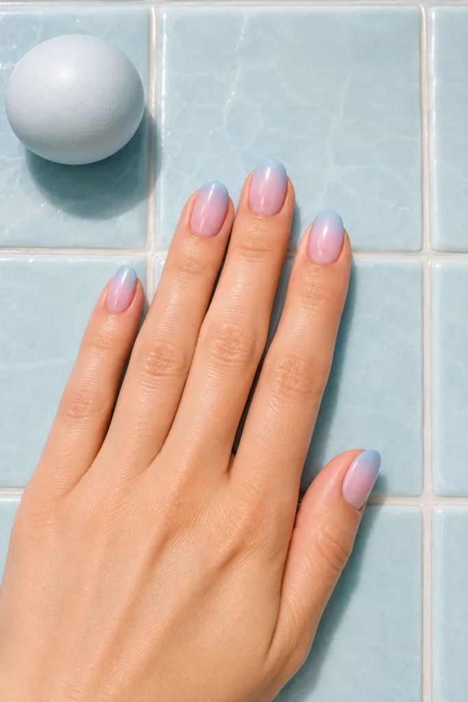 33 Cute Short Spring Nail Designs for Fresh Pretty Nails 27 Soft Ombre Pastel Nails