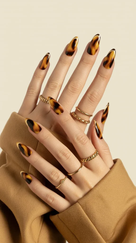 32 Stunning Fall Nail Ideas You’ll Want to Save for Your Next Mani 10 Tortoiseshell French Tips