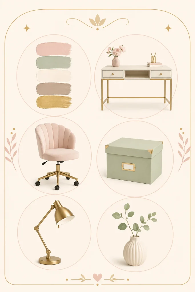 What Makes a Feminine Home Office Feel Chic and Functional