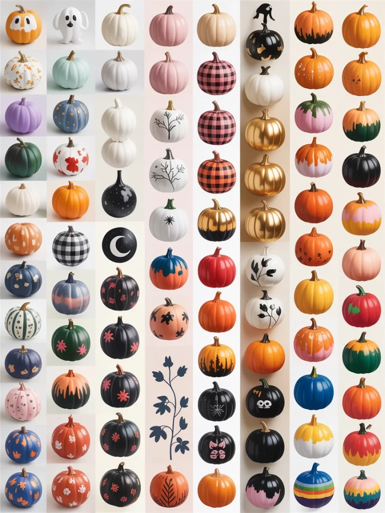 28 Pumpkin Painting Ideas That Look Creative, Cute, and Easy to Copy 8 28 Pumpkin Painting Ideas to Try This Fall