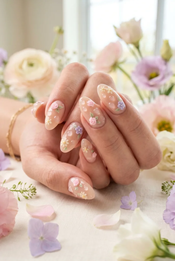 3D Dew Drop Nails