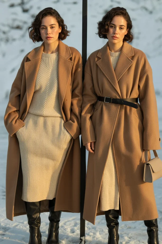 33 Winter Date Outfits That Feel Romantic, Warm, and Stunning 39 Add Shape When Your Layers Are Heavy