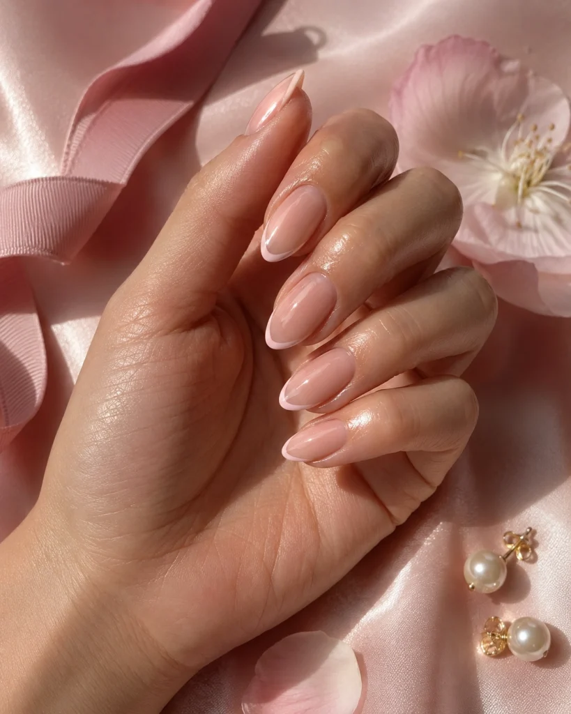 Ballet Pink French Tips