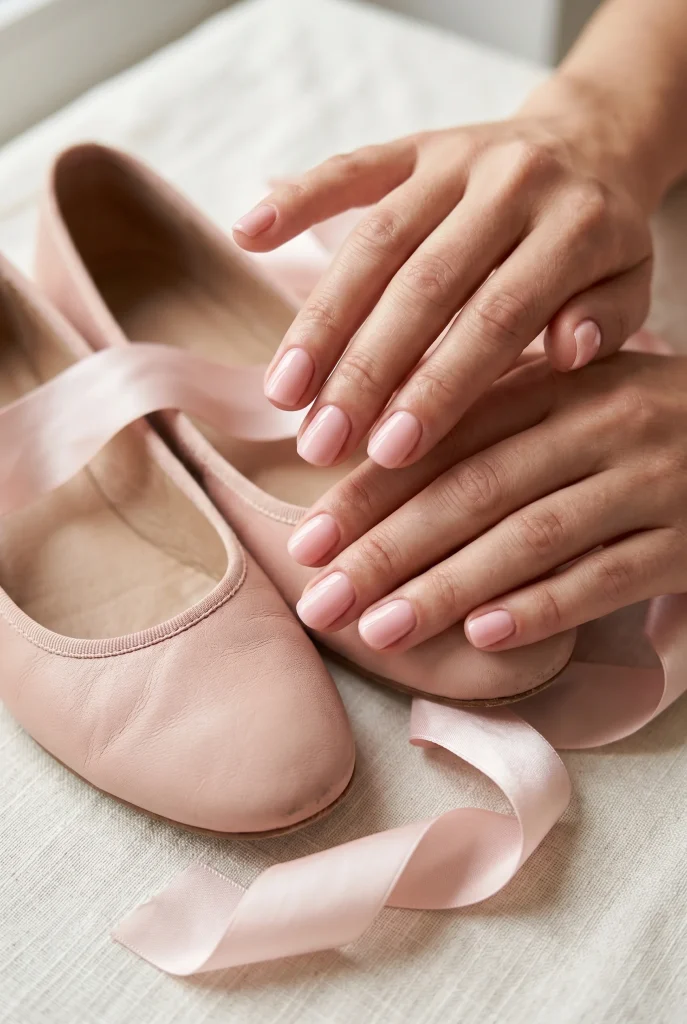 Ballet Pink Short Nails
