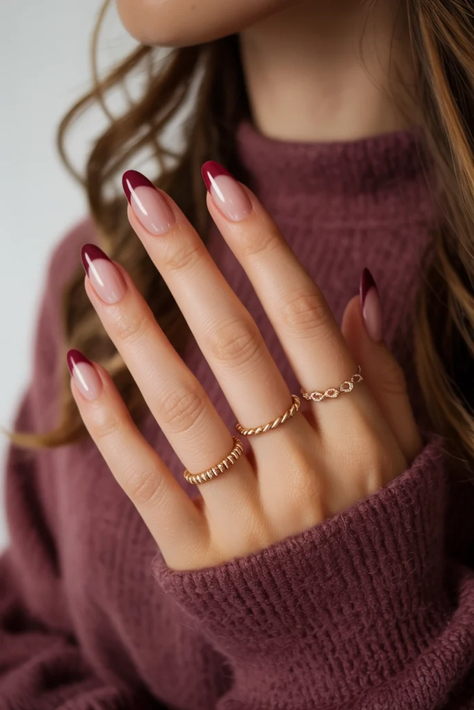 Berry Ombre Nails