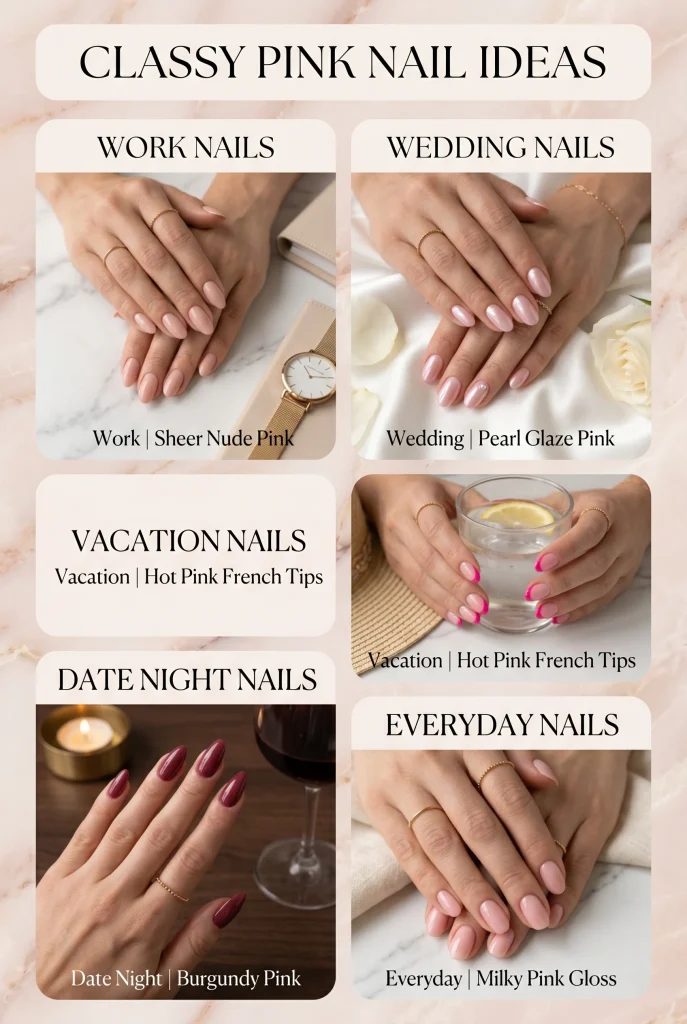 31 Classy Pink Nail Ideas for a Pretty, Polished Manicure 35 Best Classy Pink Nail Ideas by Occasion