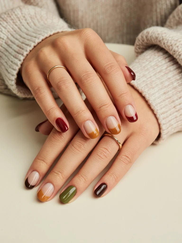 26 Fall French Tip Nail Ideas That Feel Fresh and Modern 26 Best Fall French Tips for Short Nails