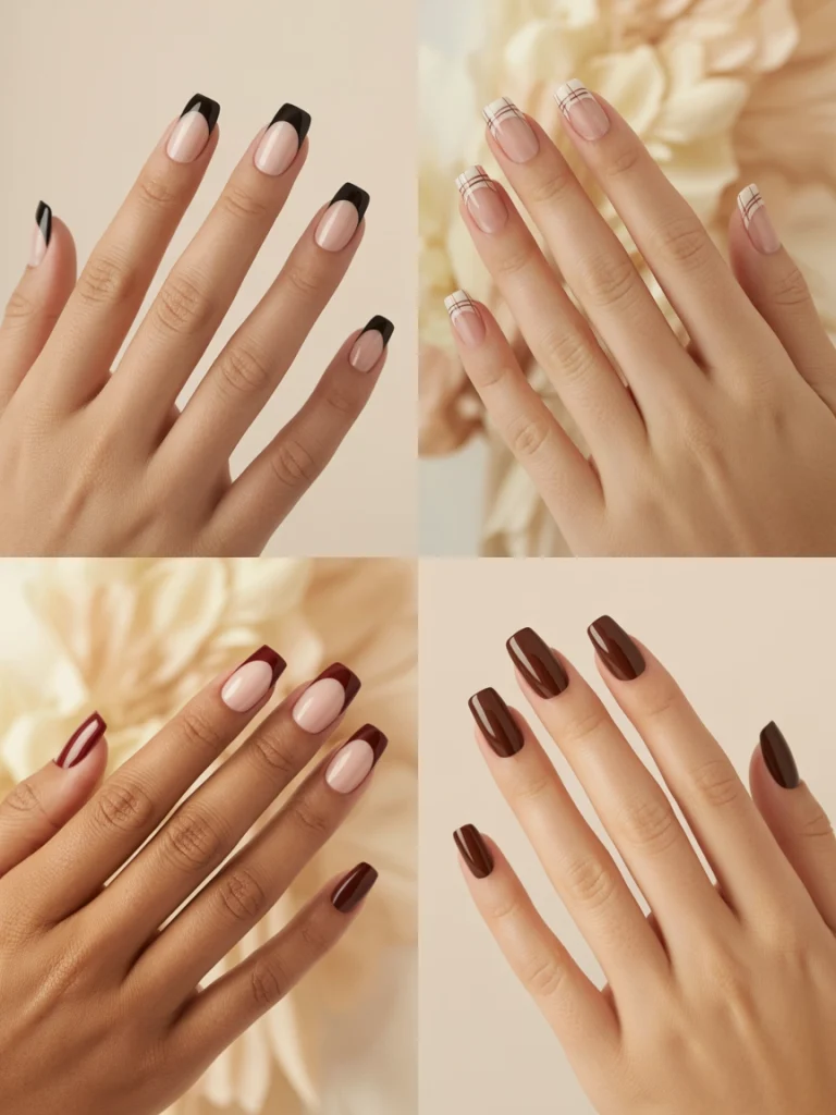 26 Fall French Tip Nail Ideas That Feel Fresh and Modern 27 Best Fall French Tips for Square Nails