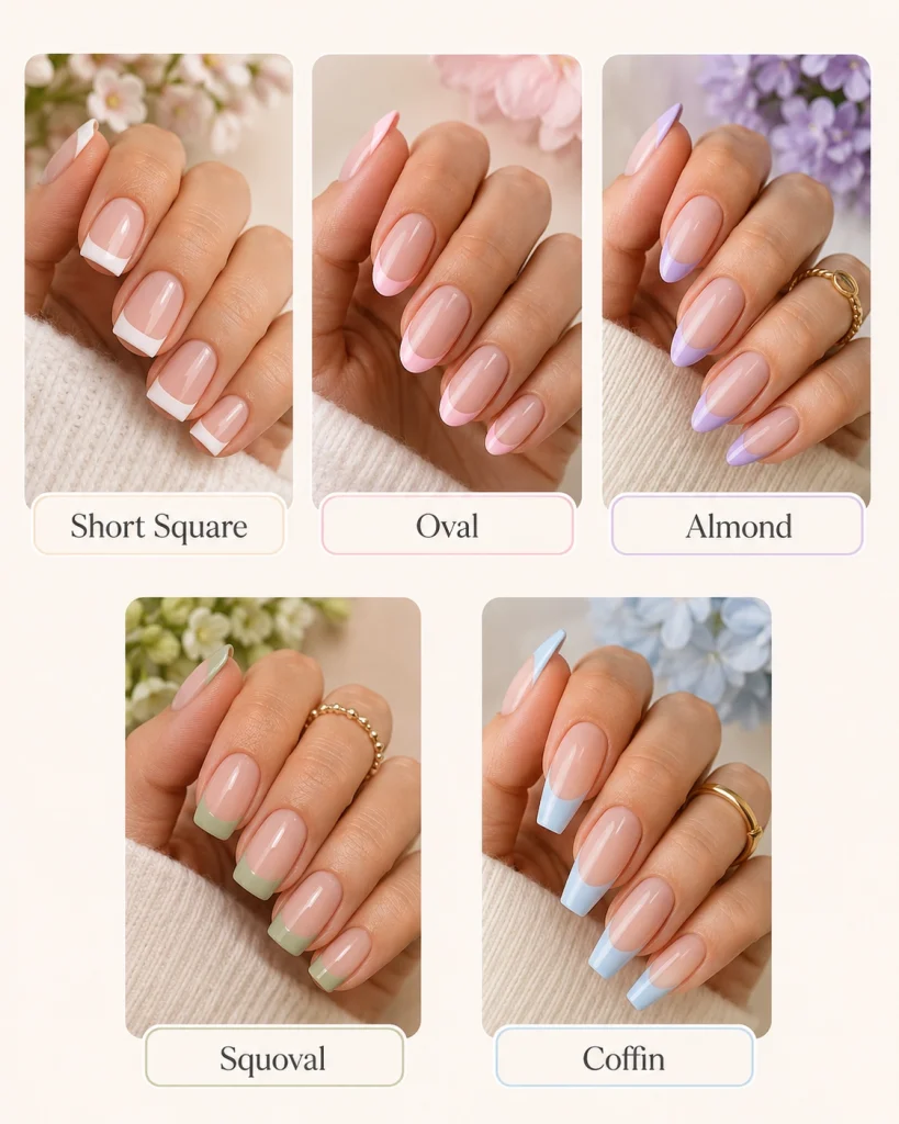Best Nail Shapes for Elegant Spring French Tips