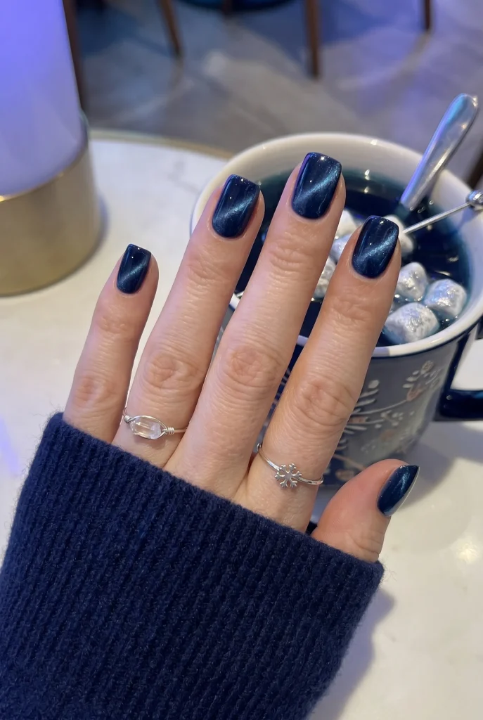 Blue Velvet Nails