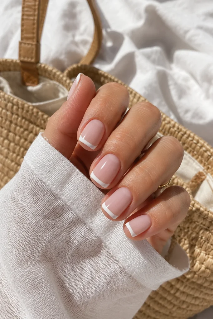 Bright White French Tips