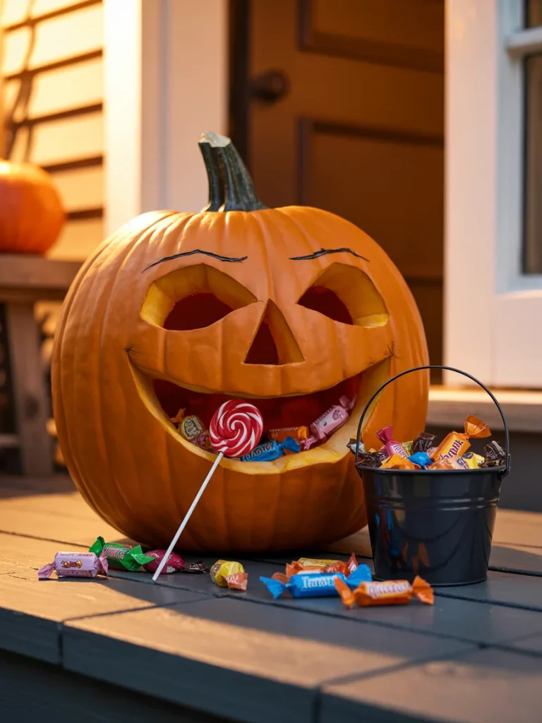 34 Pumpkin Carving Ideas for the Best Halloween Porch on the Block 30 Candy Thief Pumpkin
