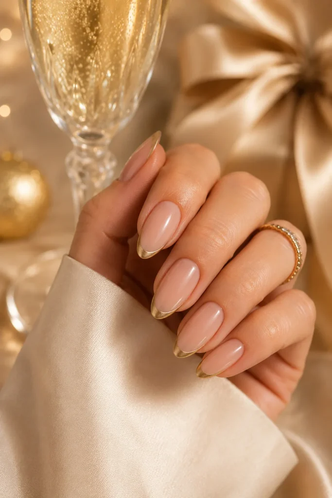 Champagne French Tips