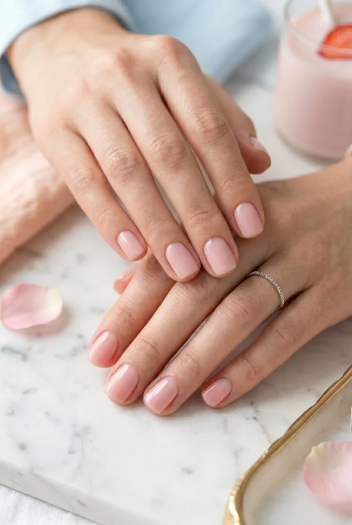 32 Old Money Nails for Winter That Look Timeless and Expensive 35 Clean Soft Pink Square Nails