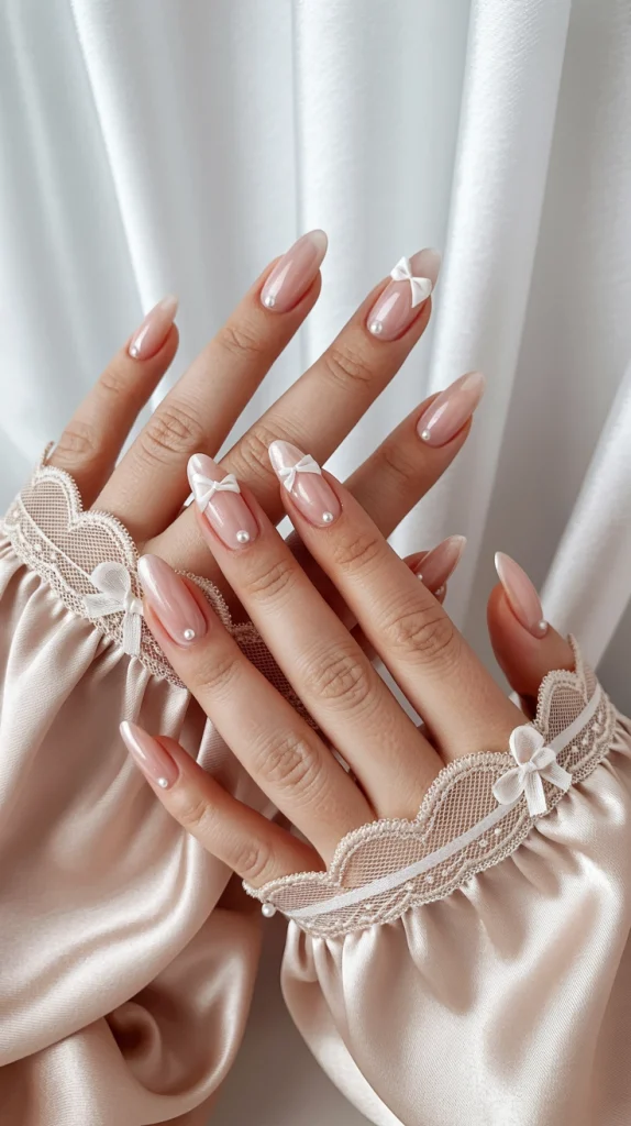 Coquette Bow Nails