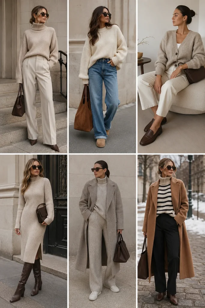 Cozy Knit Outfits That Still Look Polished