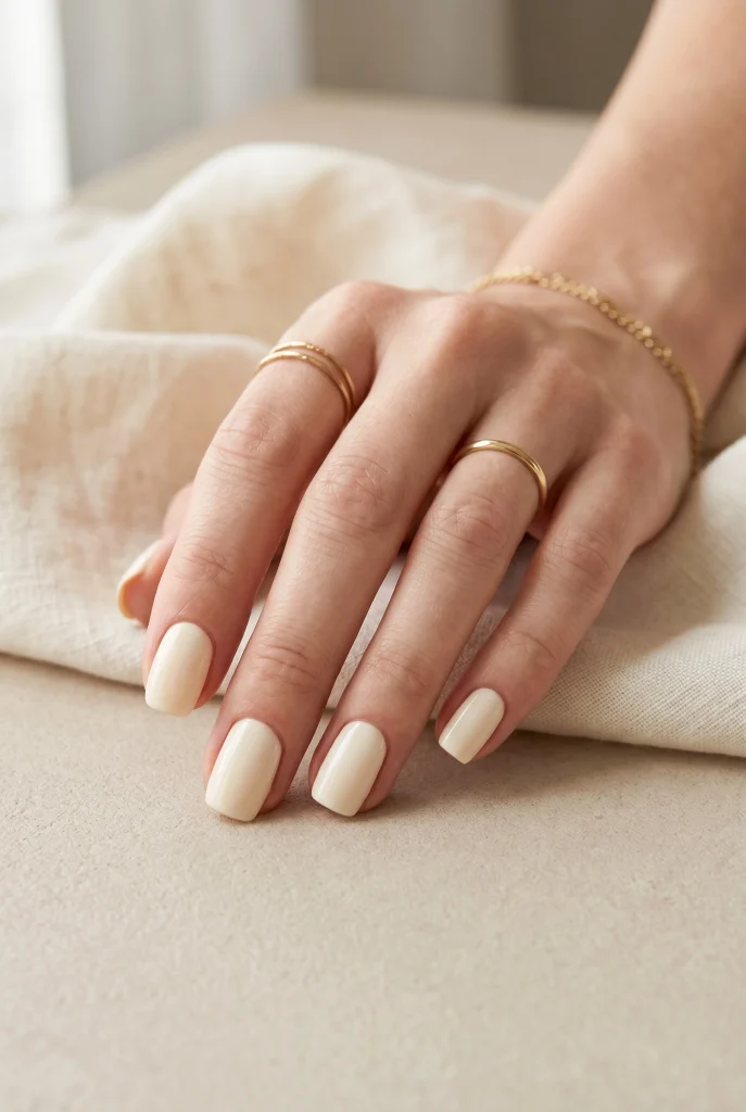 29 Classy Spring Nails That Look Polished, Pretty, and Expensive 14 Creamy Vanilla Nails 1
