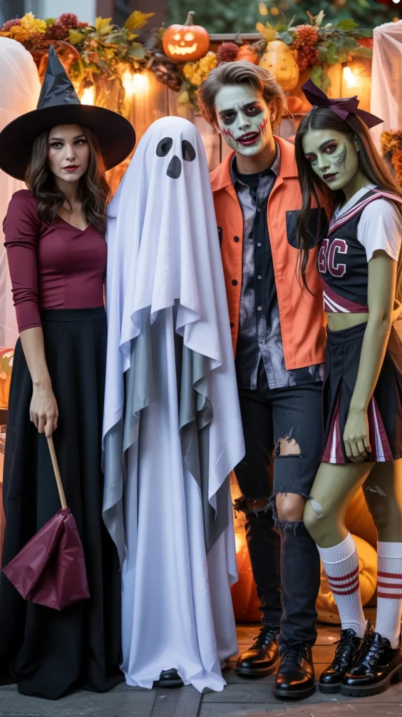 35 Cute and Creepy Halloween Costumes for a Spooky-Chic Night 22 Cute and Creepy Group Costume Ideas