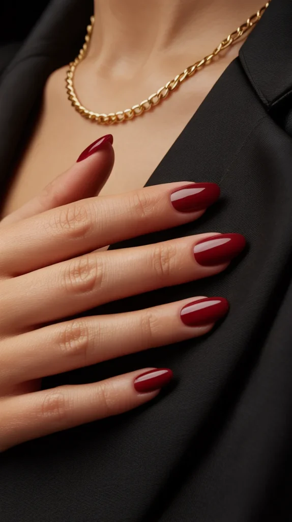 31 Trendy Nail Colors for 2027 That Look Expensive in Every Season 18 Dark Cherry Red