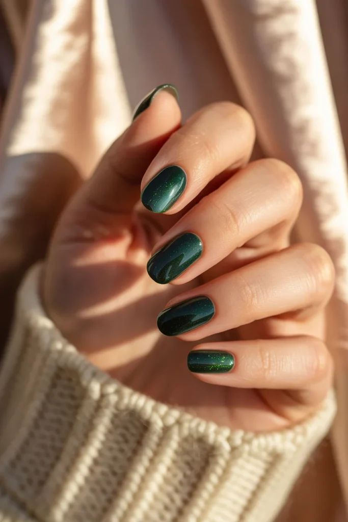 31 Dark Green Nail Designs That Look Moody, Luxe, and So Chic 12 Dark Green Velvet Nails
