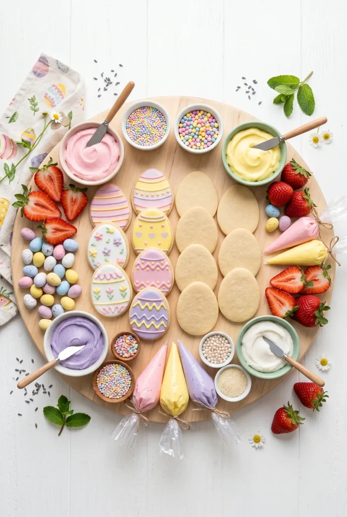 28 Easter Charcuterie Board Ideas That Are Almost Too Pretty to Eat 7 Easter Egg Cookie Board