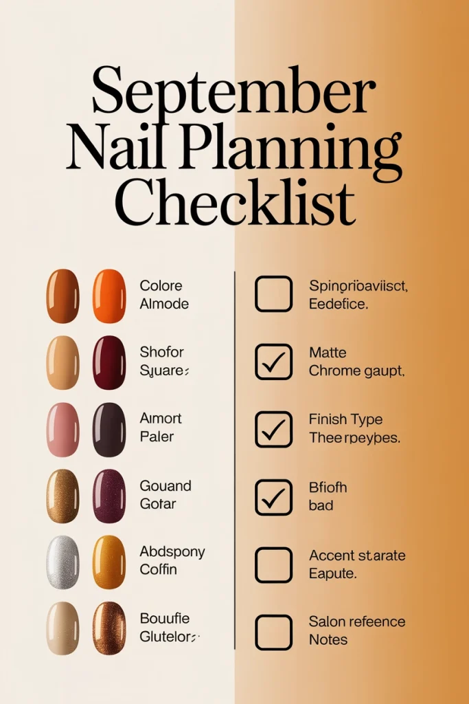 Easy September Nail Planning Checklist