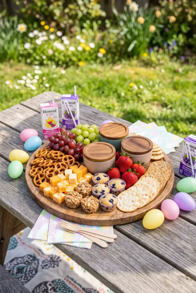 28 Easter Charcuterie Board Ideas That Are Almost Too Pretty to Eat 22 Egg Hunt Snack Board