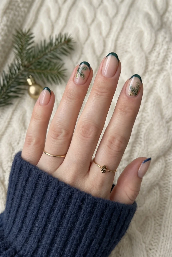 Evergreen French Tips
