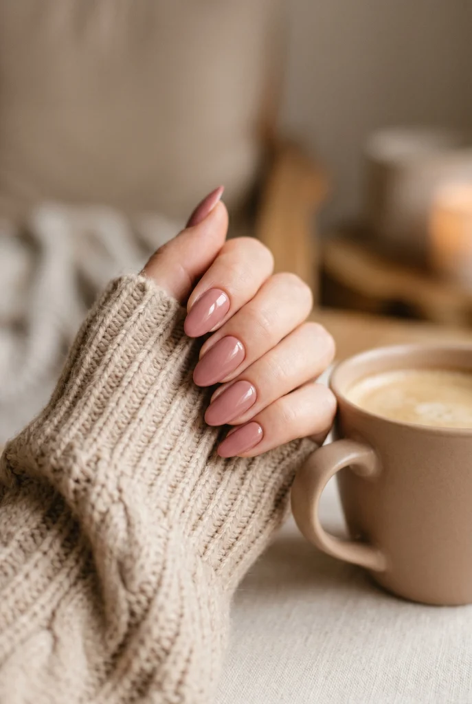 Fall Pink Nails