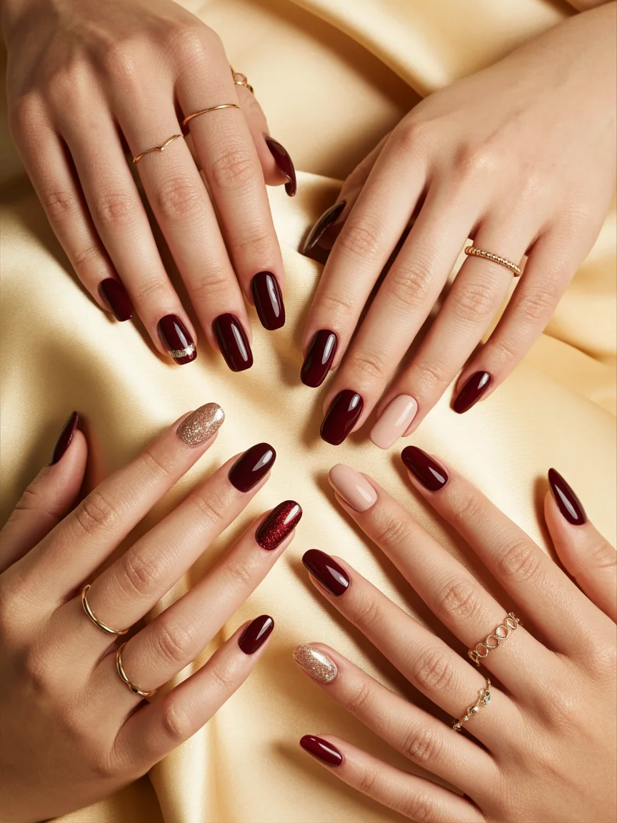 Featured Image burgundy nails