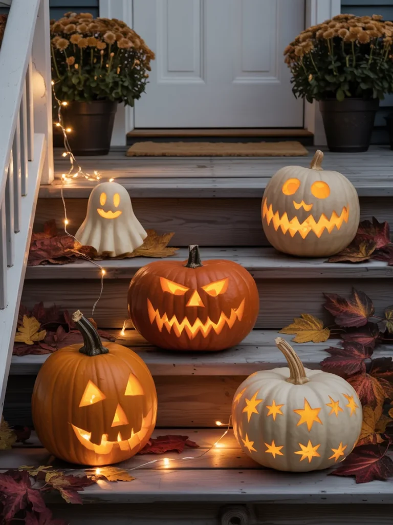 34 Pumpkin Carving Ideas for the Best Halloween Porch on the Block