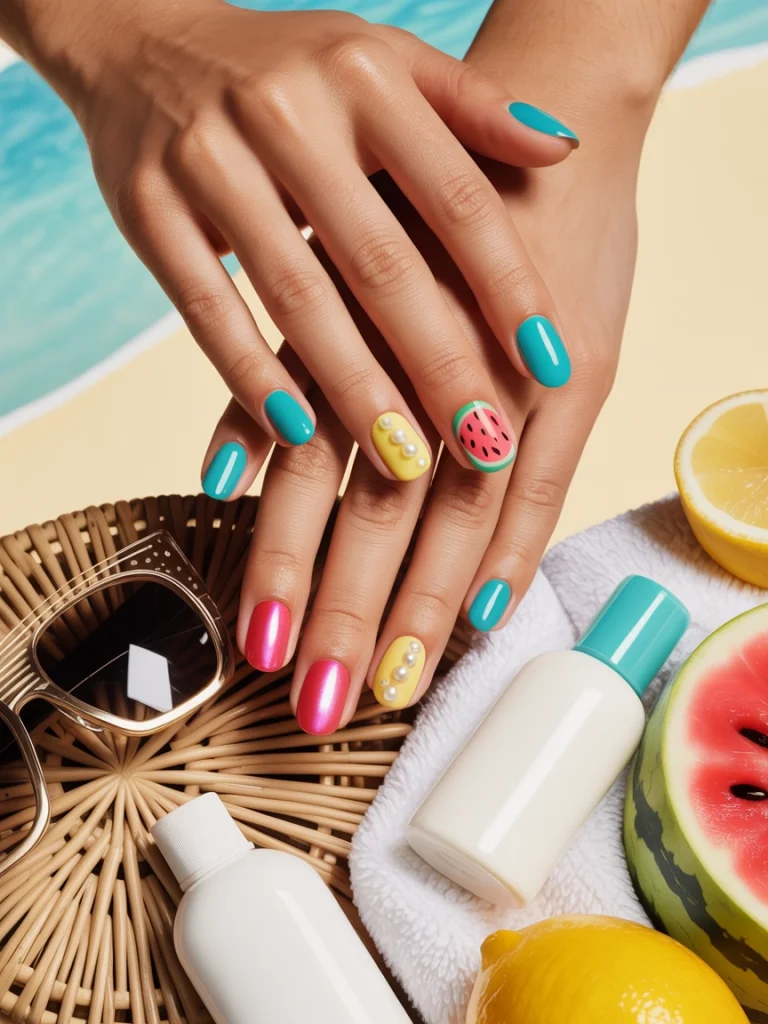 31 August Nail Ideas to Close Out Summer in Total Style 47 For Vacation
