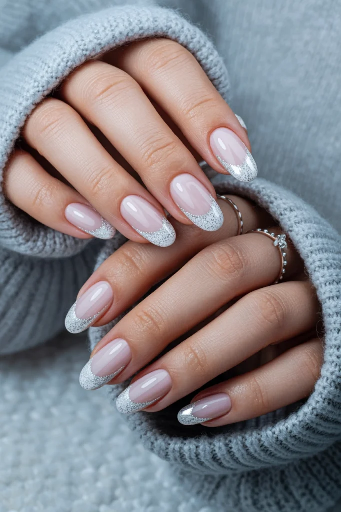 Frosted French Tips