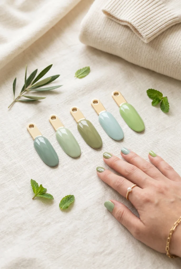 Green Spring Nail Colors for a Fresh Earthy Look