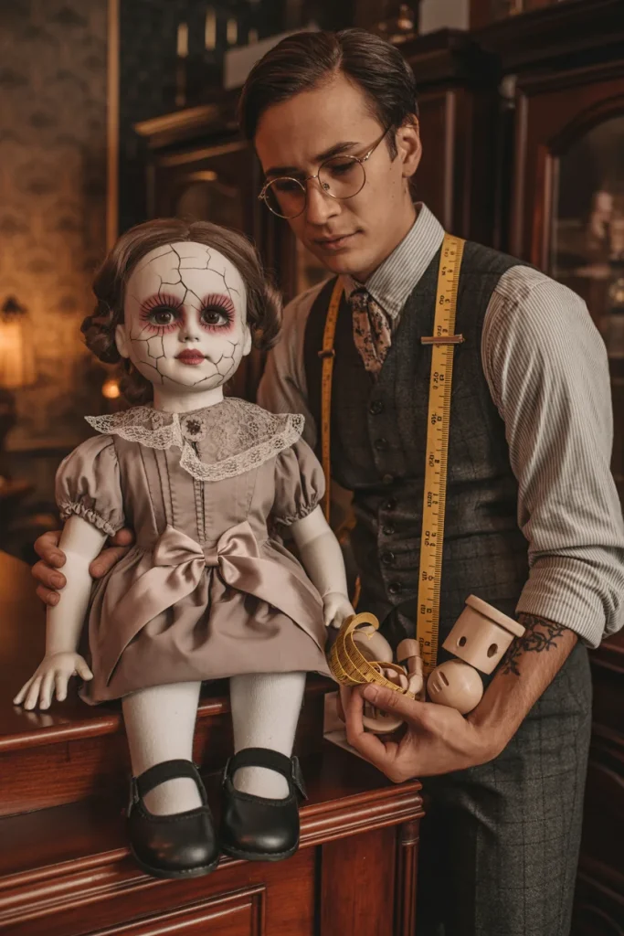 33 Couples Halloween Costumes That Are Frighteningly Good 13 Haunted Doll and Toy Maker