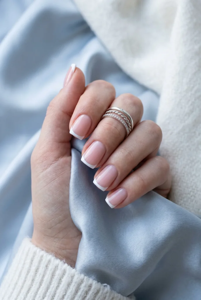 Icy French Tips