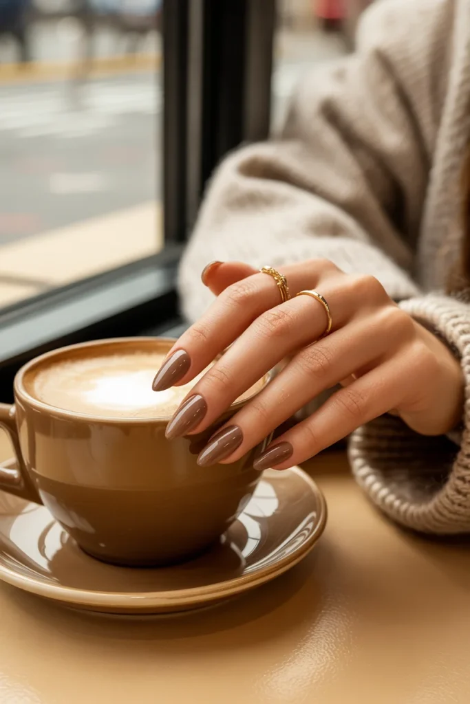 31 Neutral Nail Ideas That Look Chic, Timeless, and Never Boring 11 Latte Brown Nails