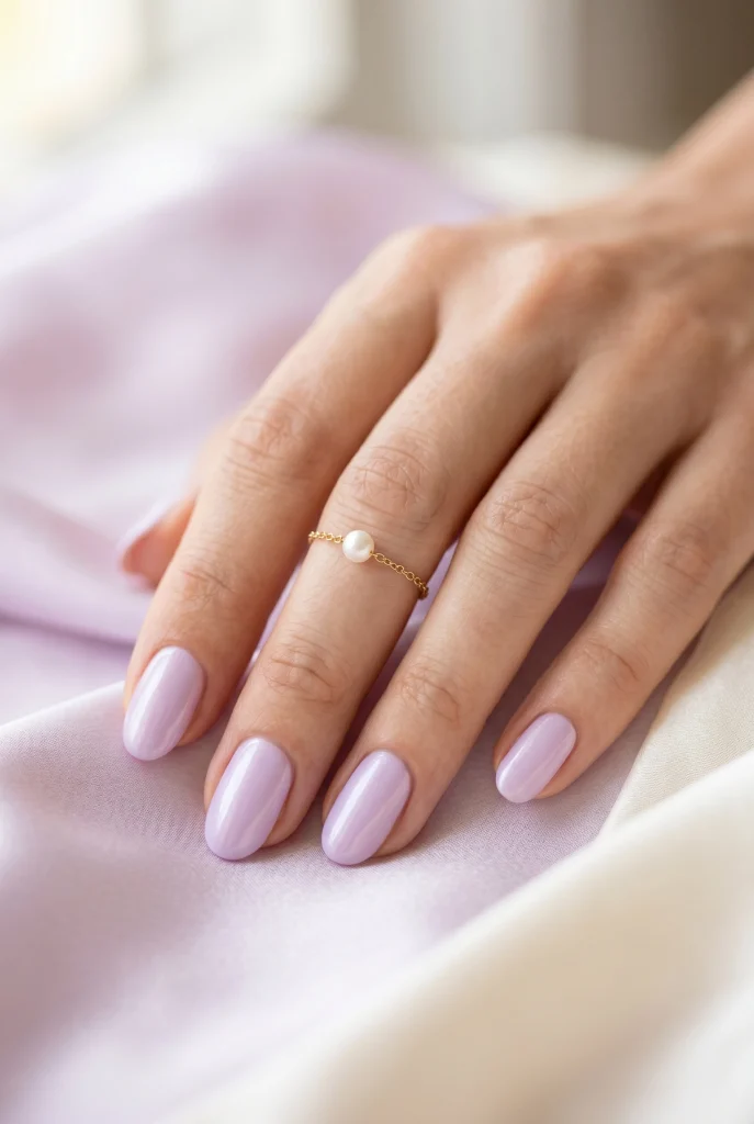 29 Classy Spring Nails That Look Polished, Pretty, and Expensive 12 Lavender Glazed Nails