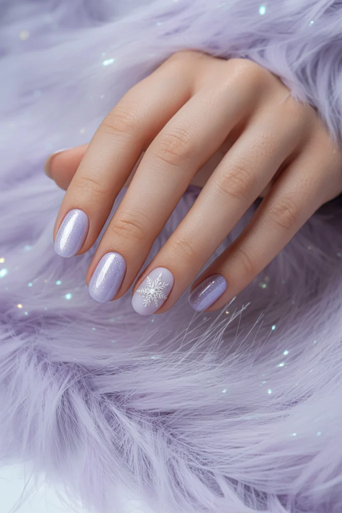 32 January Nail Ideas to Slay Your New Year Resolutions 30 Lavender Ice Nails